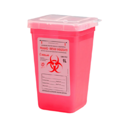 Deposito para residuos punzocortantes 1LT